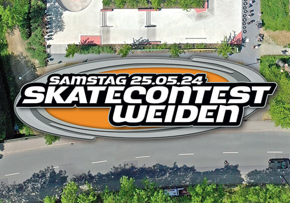 Erstellung eines Keyvisuals für diverse Printmaterialien zum Skatecontest am juZ Weiden 2024